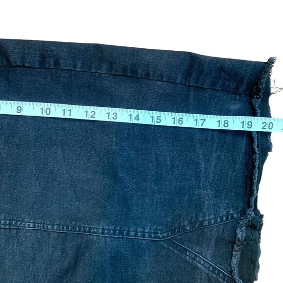 ONLY Sunny Black Denim Knee Length Skirt - Picture 9 of 13